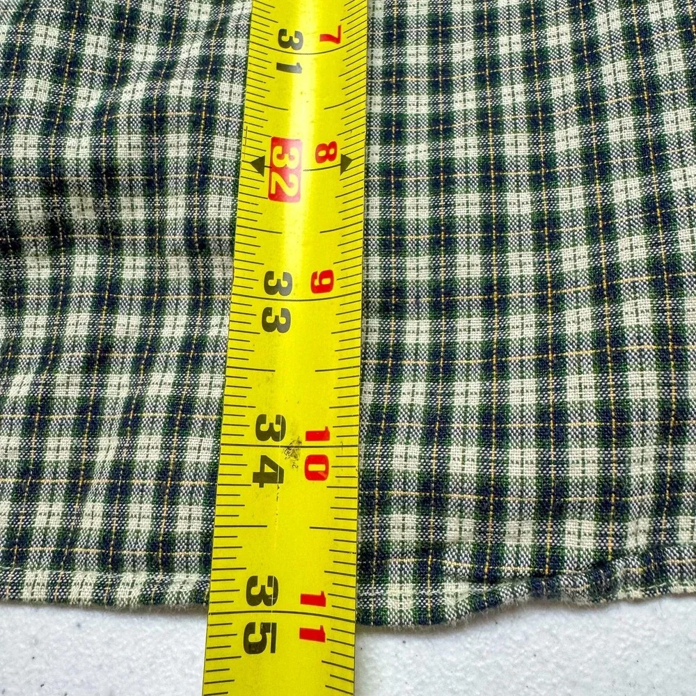 J Crew Shirt Mens XL Green Navy Plaid Button Down‎ Long Sleeve Casual Cotton